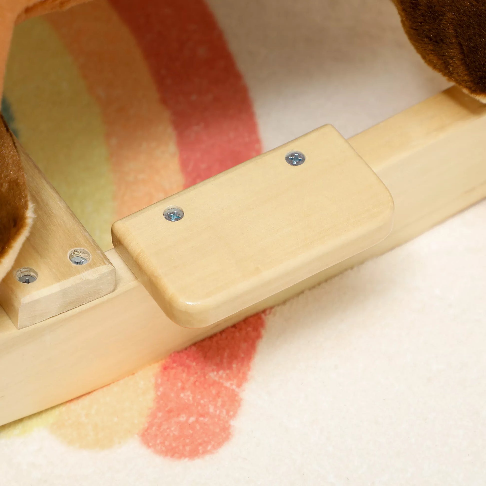 Vaikų supynės arkliukas Kūdikio supynės elnias su lopšinėmis, skirtas 18–36 mėnesių vaikams Pliušinis 65 x 35 x 59 cm Rudi