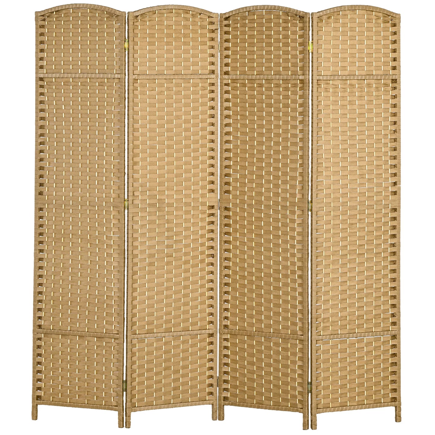 4 dalių pertvara, sulankstomas privatumas ekranas, pertvara svetainei, miegamajam, namų biurui, natūrali