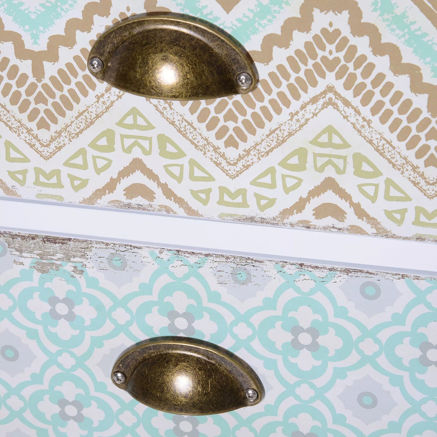 Komoda su stalčiais Siedeboard, modernaus dizaino, 5 stalčiai, 46 cm x 34 cm x 97,5 cm, Spalvota