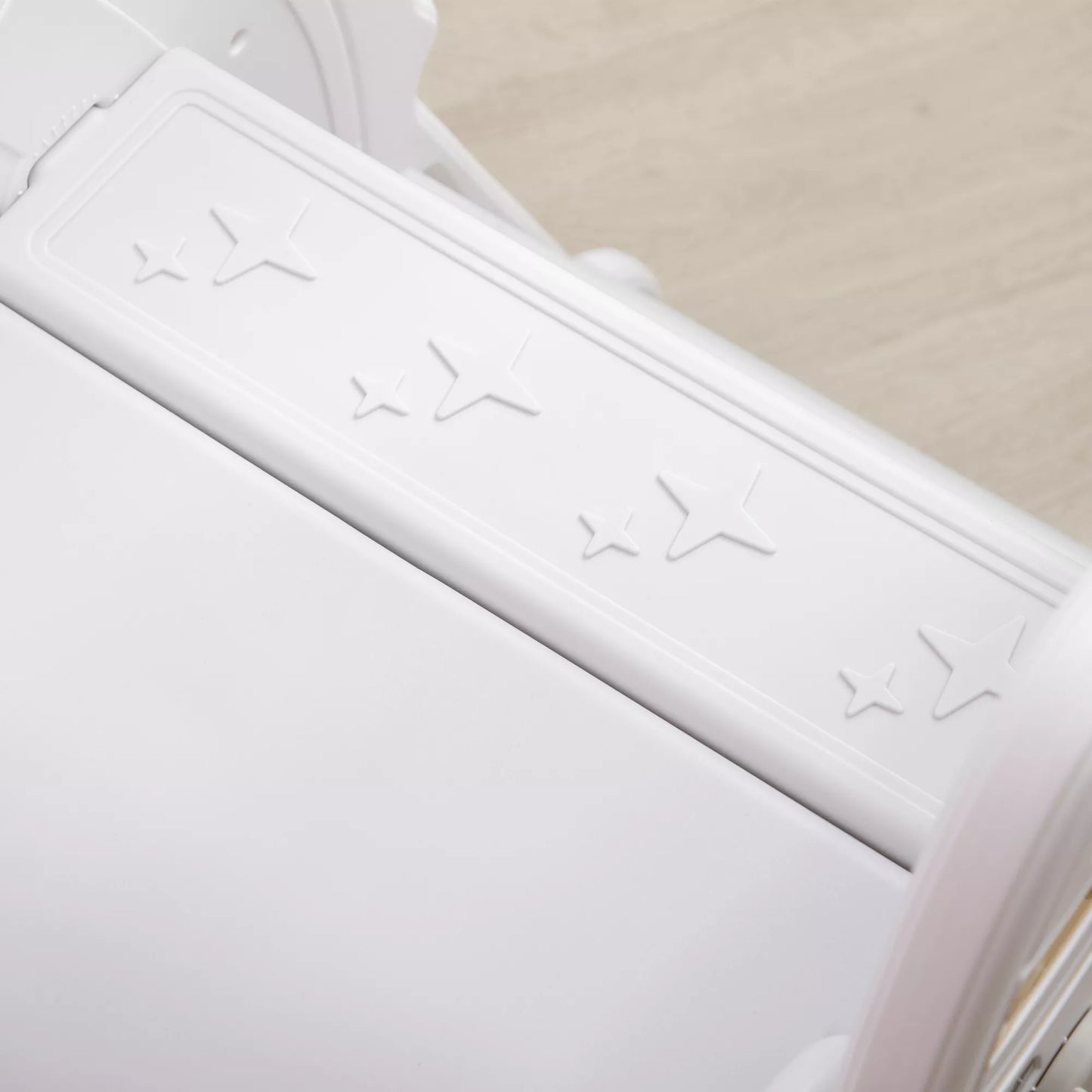 Vaikiška čiuožykla 1,5–3 metukams, raketos dizaino, su lipdukų rinkiniu, pilkos spalvos, 157 x 46,5 x 80 cm