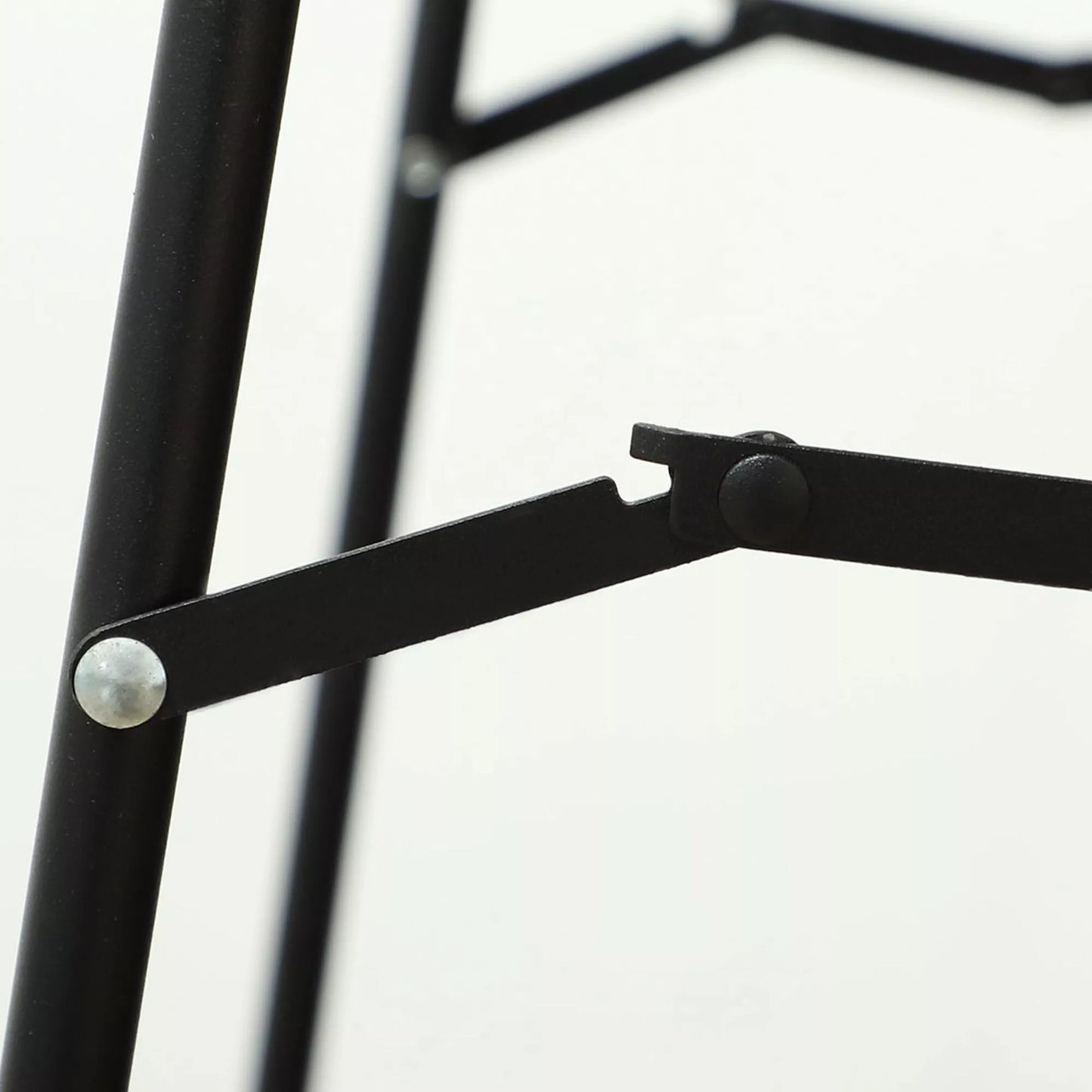 Viso kūno veidrodis, be rėmelio, laisvai pastatomas/tvirtinamas prie sienos, su metaliniu stovu, 50x150 cm, juodas