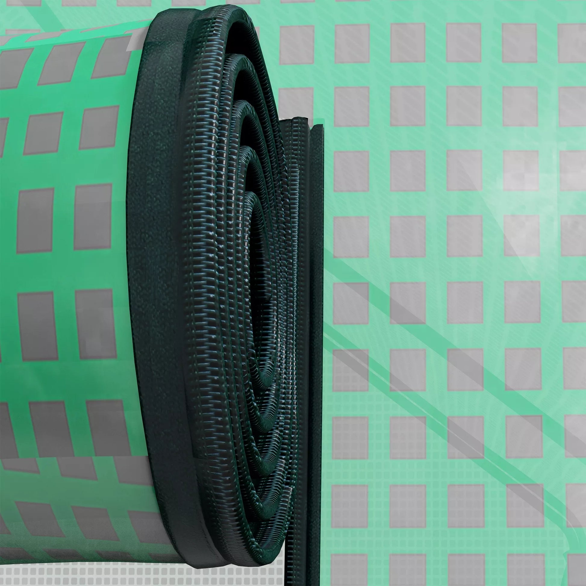 Šiltnamio atsarginis tentas, atsparus oro sąlygoms, atsparus UV spinduliams, 140 x 213 x 190 cm, žalias