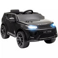 Elektrinis automobilis vaikams, 12V transporto priemonė vaikams su nuotolinio valdymo pultu, LED žibintais, muzika ir garsiniu signalu (garia), skirta 3-6 metų vaikams, juodos spalvos