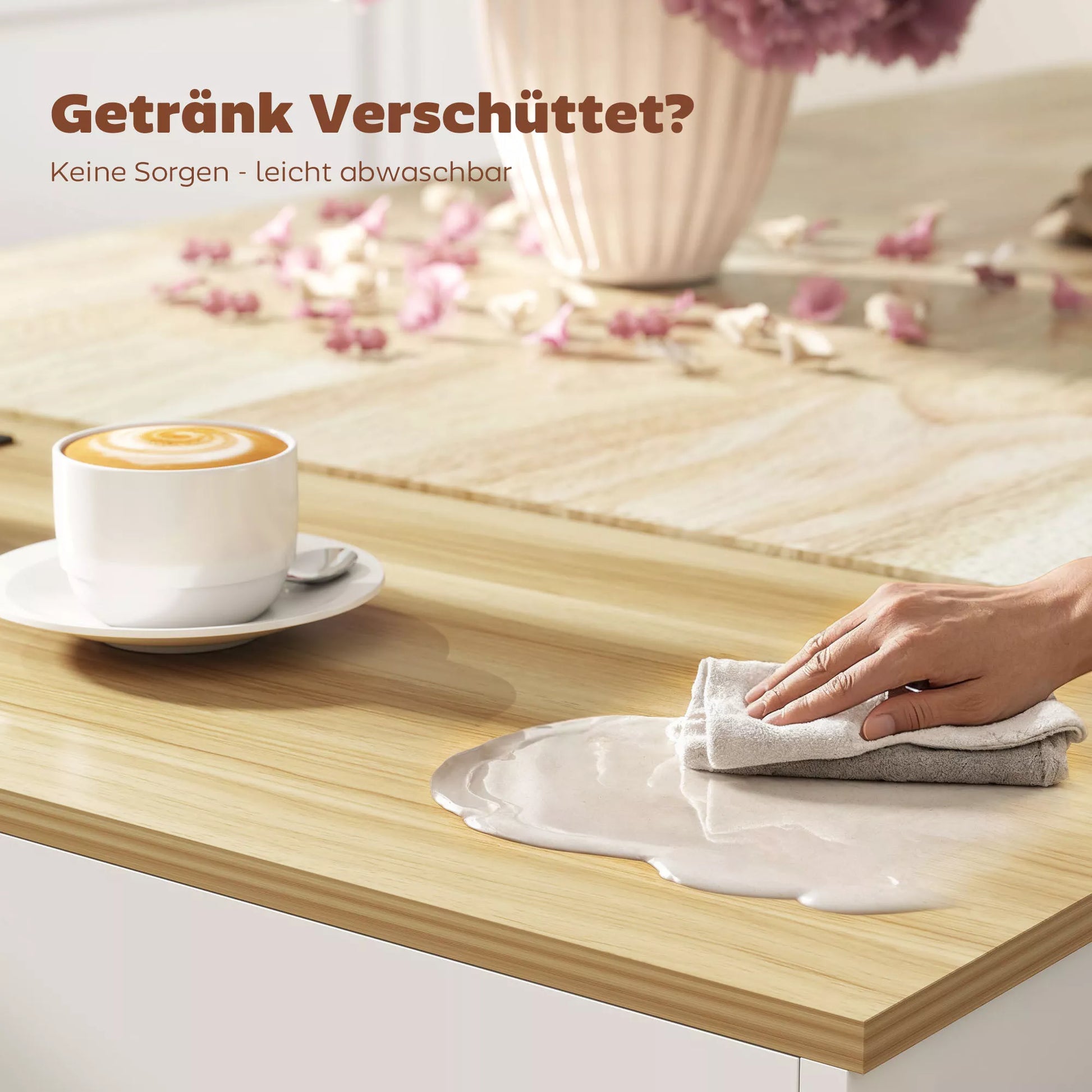 Virtuvės sala, virtuvės vežimėlis su ratukais, su atlenkiamu stalviršiu, stalčiu, lentynėle, 120 x 68 x 85 cm, balta