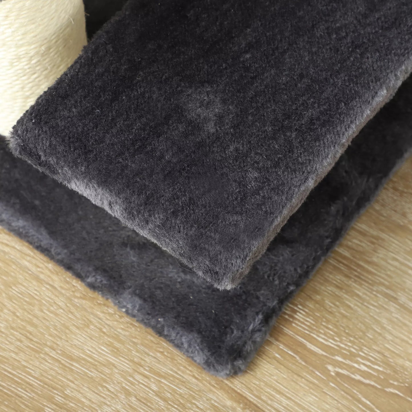 Šunų laipteliai su 4 pakopomis, 59 cm aukščio, naminių gyvūnėlių laipteliai katėms ir šunims, šunų rampa, kačių laipteliai, įlipimo pagalba į lovą, sofą, kušetę, pilkos spalvos