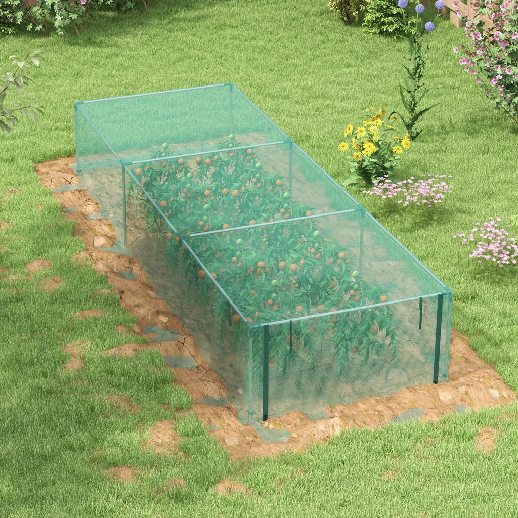 Apsauginis tinklas augalams su plieniniu rėmu, daržovių uždangalas su užtrauktuku, 125x125x62,5 cm, žalias/sidabrinis