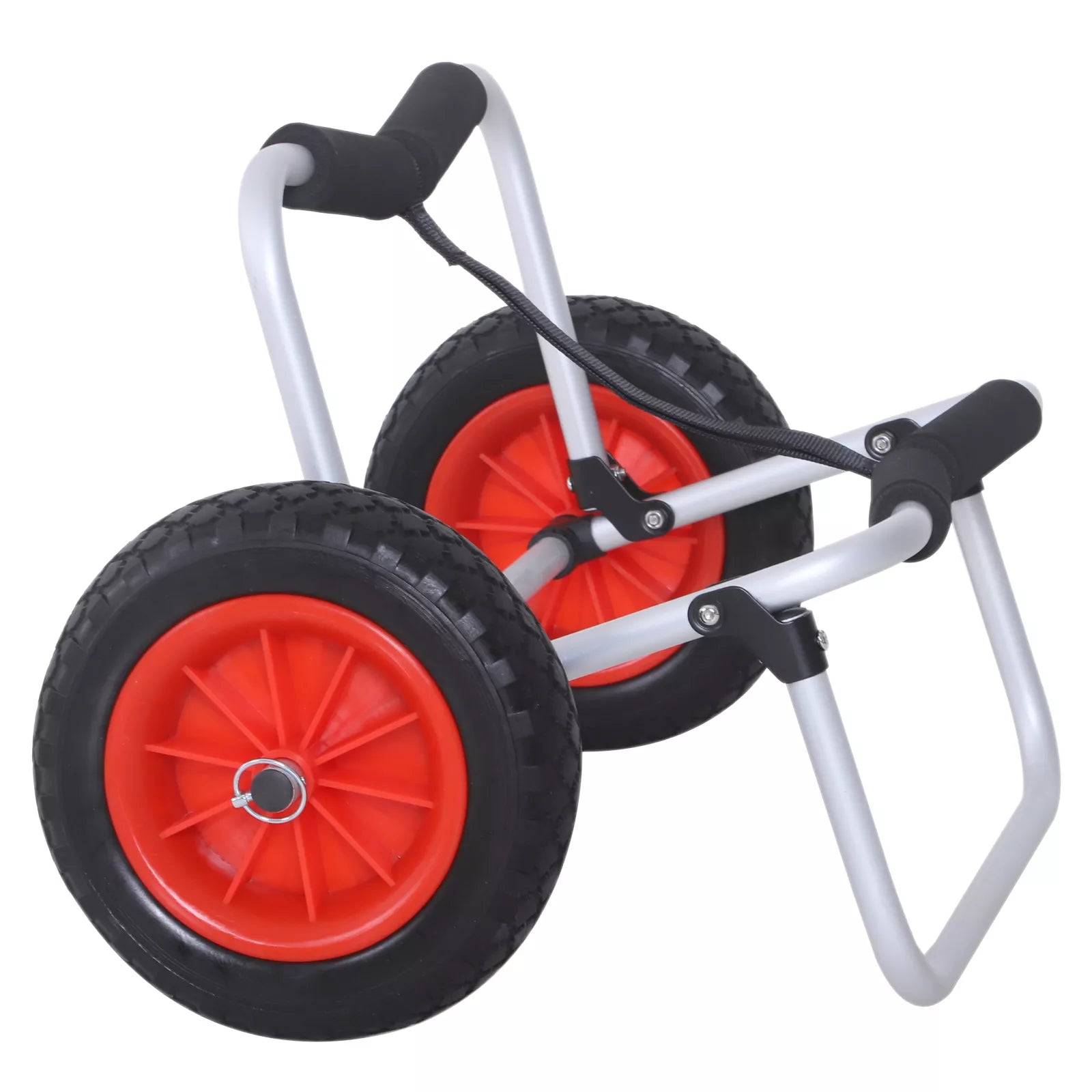 Sulankstomas kanojų vežimėlis iki 90 kg, aliuminis, transportavimo vežimėlis, kajakų vežimėlis, valčių vežimėlis su diržais, ratų apmušalai, banglentininkų vežimėlis, kanojų vežimėlis, valčių priekaba, vežimėlis banglentei, valčių priekaba, pripučiamai1