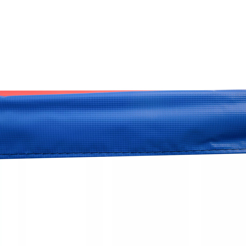 Batuto krašto dangtis, Ø366 cm pločio, atsparus plyšimui, atsparus UV spinduliams, atsparus vandeniui, batuto priedai, krašto apsauga, saugos tinklas, atsarginės dalys sodo batutams, raudonas + geltonas + mėlynas