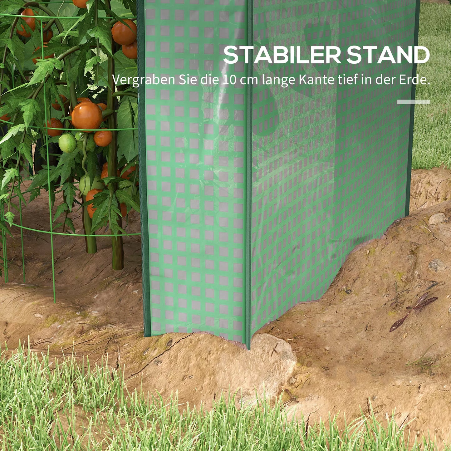 Šiltnamis Šiltnamis Ankstyvųjų daržovių lysvė, atspari oro sąlygoms, suskleidžiamos durys, 100 cm x 80 cm x 150 cm, žalia