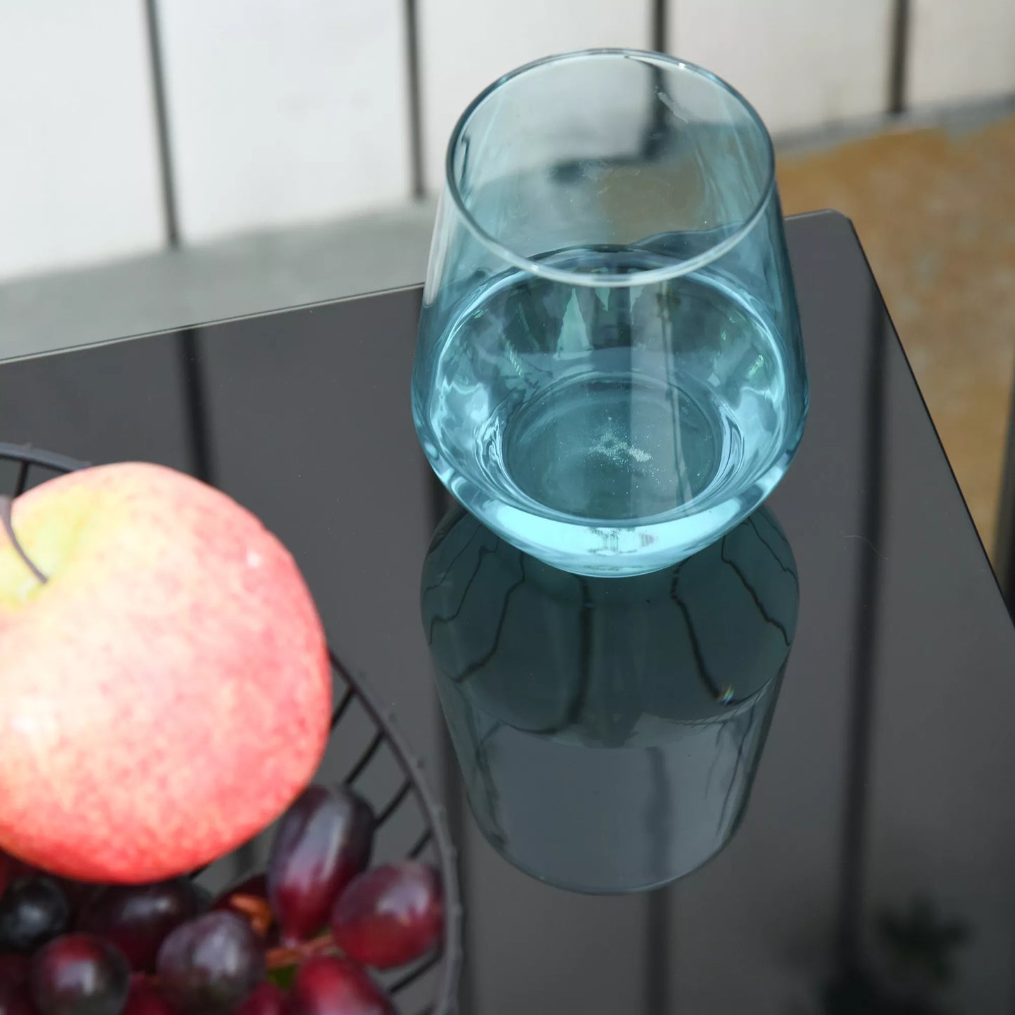 Rotango sodo baldų komplektas 2 asmenims, poliratano lauko baldų komplektas, balkono baldų komplektas su pagalvėlėmis, pilkos spalvos