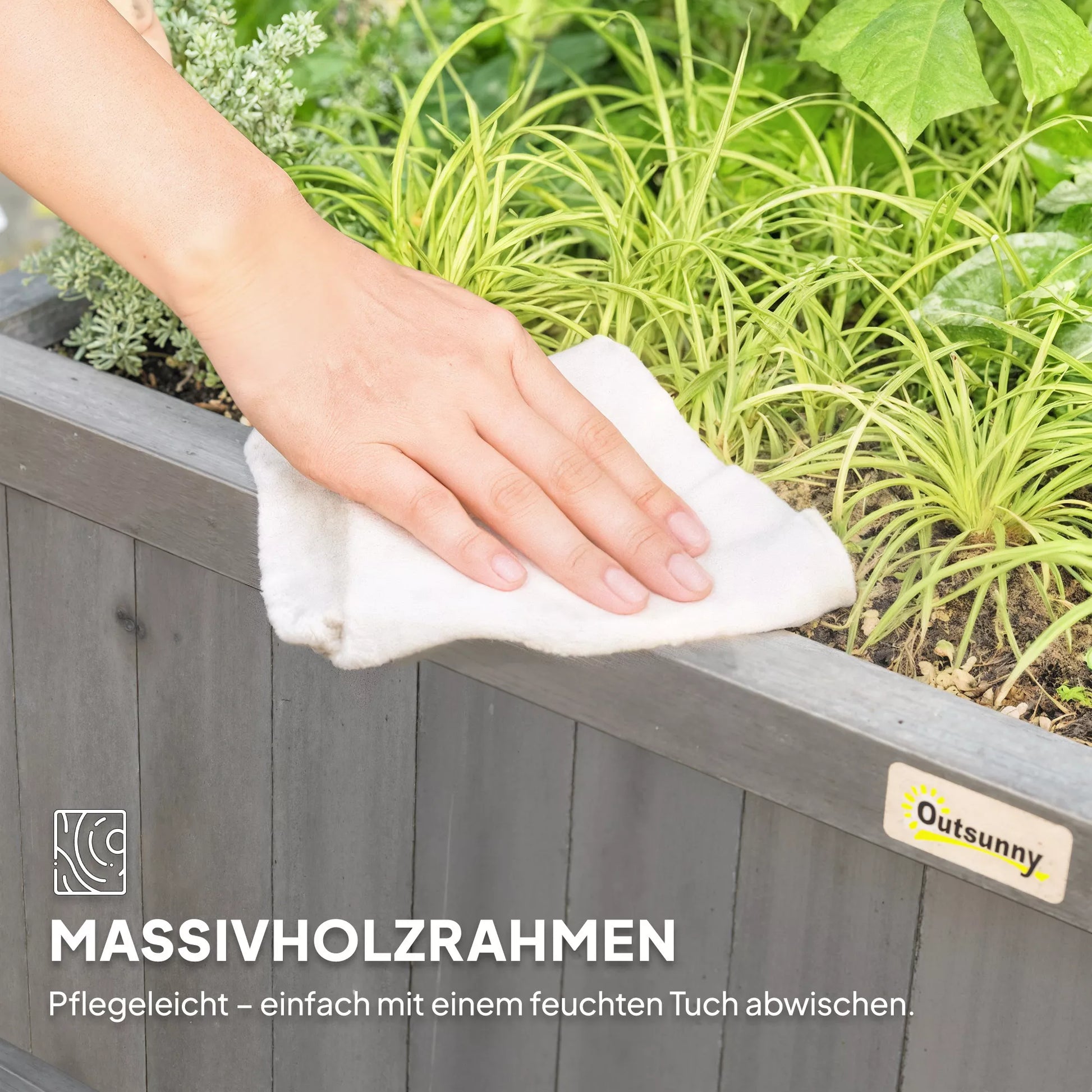 Pakelta lysvė, su grotelėmis ir stogeliu, medis, 90x45x183 cm, tamsiai pilka