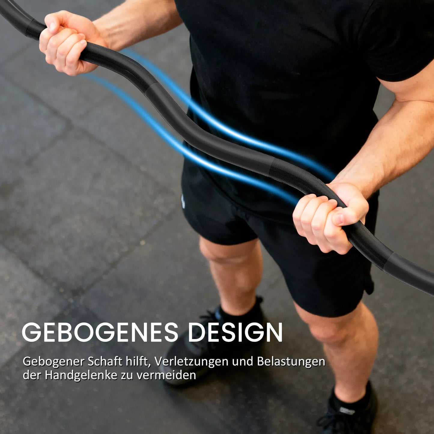 Olimpinė štanga, sunkiosios atletikos štanga, 5 cm įvorės, plienas, 100 kg keliamoji galia, juoda