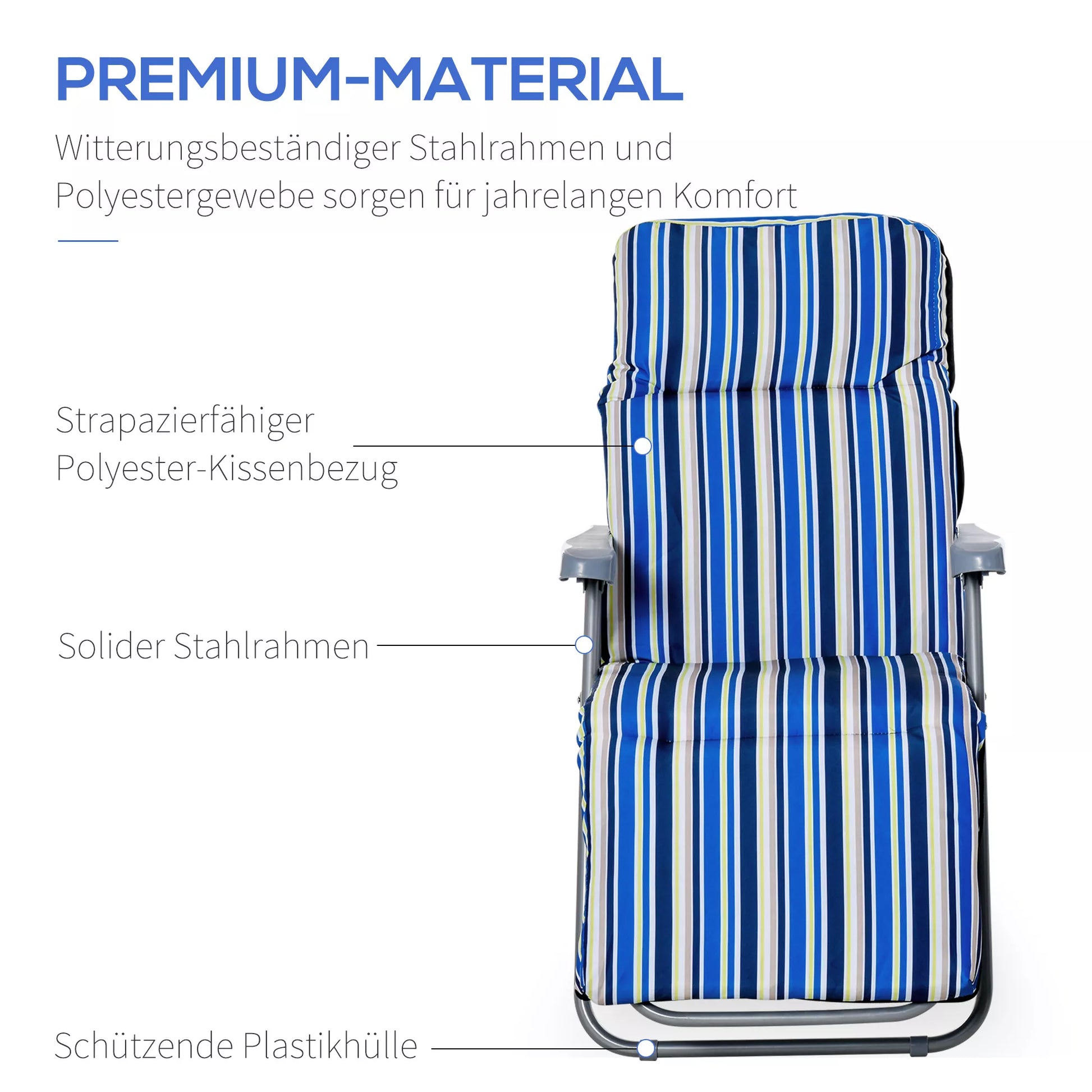 2 vnt. gultų rinkinys su pagalvėlėmis, sulankstomas saulės gultas, 5 pakopų reguliuojamas atlošas, sodo gultas, sodo baldų rinkinys, plienas, poliesteris, mėlynas, 60 x 75 x 65–102 cm