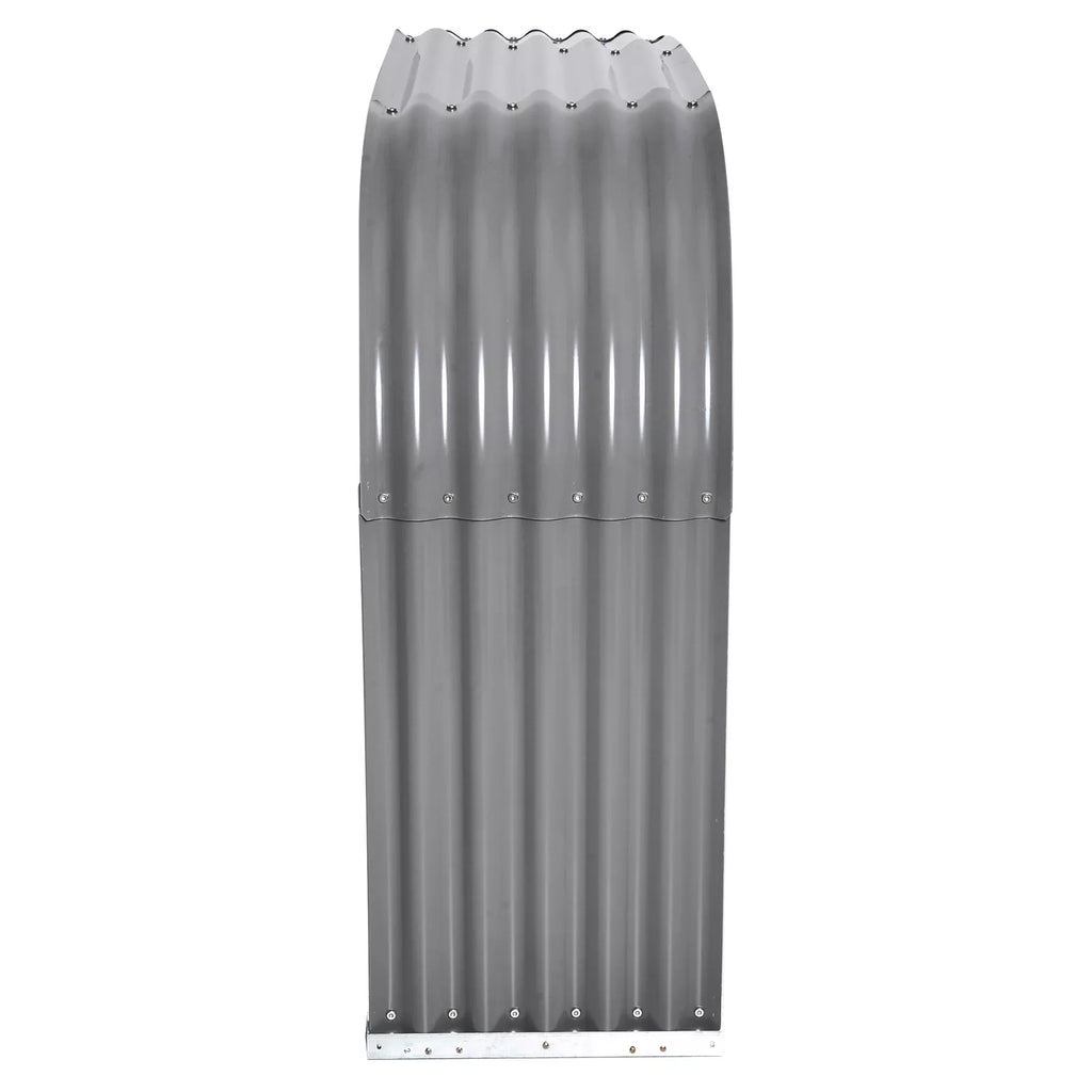 Malkų stovas Medinis stovas, atsparus atmosferos poveikiui, plienas,  212 cm x 46 cm x 112 cm, pilkos spalvos