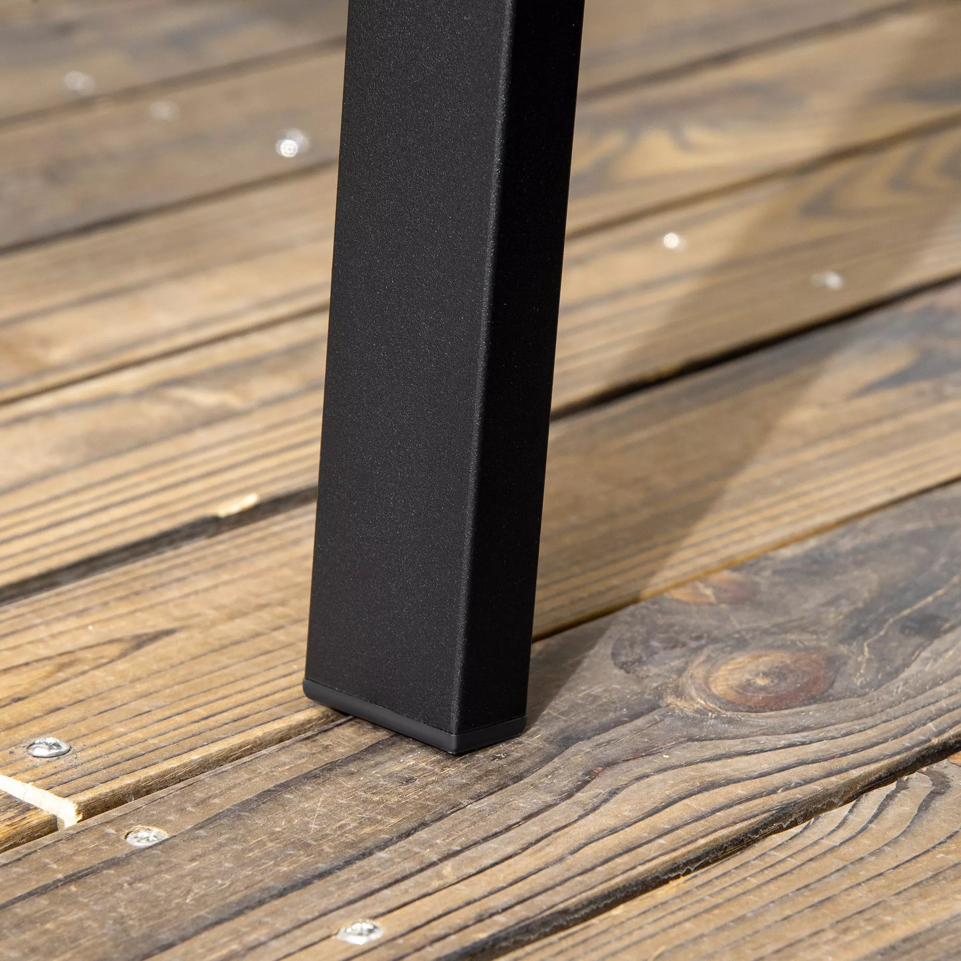 Metalinė sodo suolelė, 2 vietų, gėlių raštu, atspari atmosferos poveikiui, 127 x 63 x 83 cm, juoda