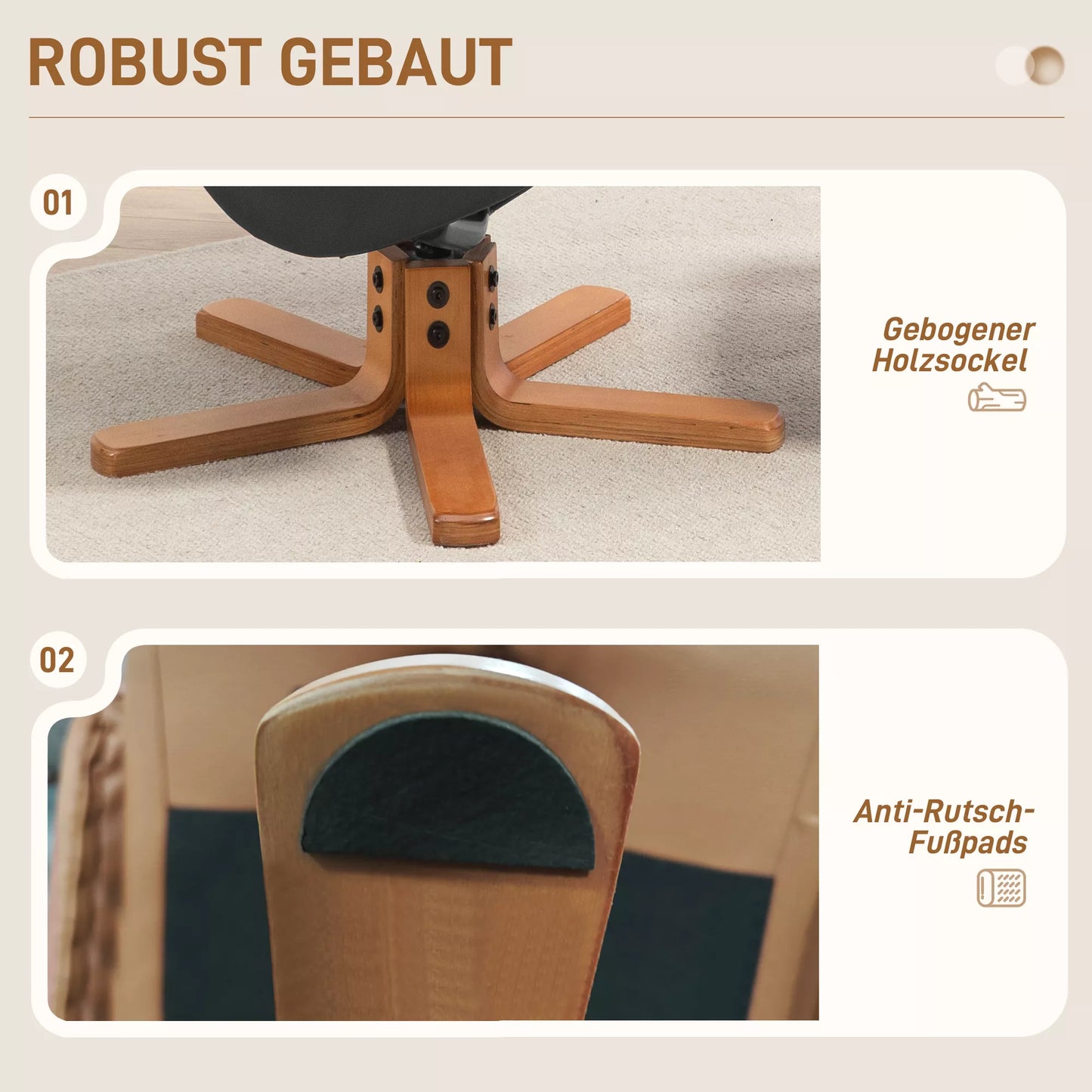 Poilsio fotelis su pakoja, atlošimo funkcija, dirbtinės odos apmušalas, iki 150 kg, 71 x 84 x 102 cm, Juodas