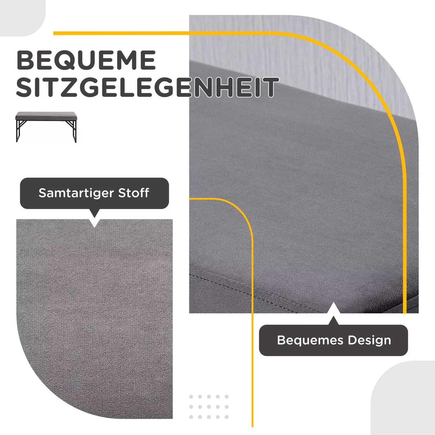 Suolas su paminkštinimu, batų suolas, koridoriaus suolas, tamsiai pilka + juoda