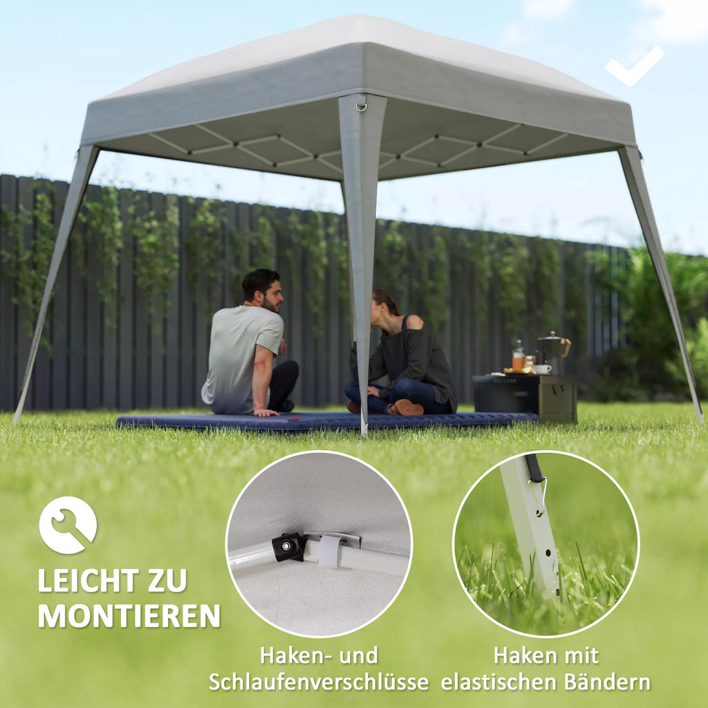 Pavilion pakaitinis stogas, pakaitinis tentas 3 x 3 m sodo paviljonui, sodo palapinės stogo pakaitas, UPF50+, Oxford audinys, šviesiai pilkos spalvos
