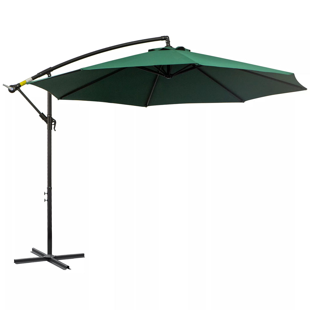 Skėtis su rankine rankena Atsparus oro sąlygoms 3 m x 3 m x 2,5 m XXL Žalias