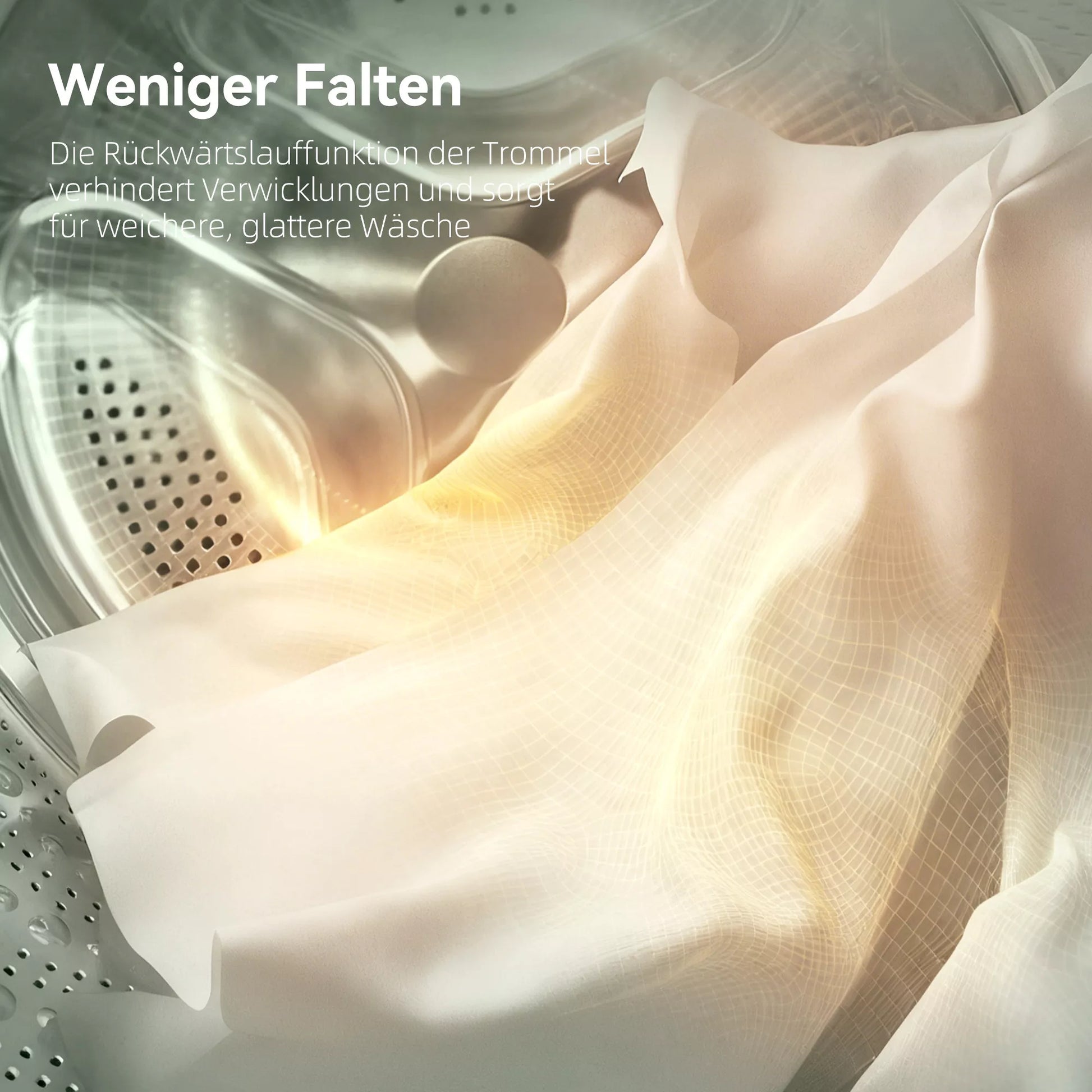 Mini džiovyklė su penkiomis programomis, ventiliacinė būgninė džiovyklė, nerūdijantis plienas, 4 kg, balta