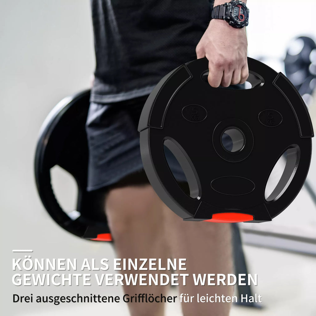 Svarmenų plokščių komplektas, 30 kg, juodas