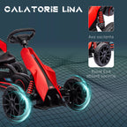 Kartingas su informacine grafika apie ašį ir EVA ratus