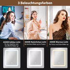 Tualetinio staliuko LED apšvietimo spalvų schema