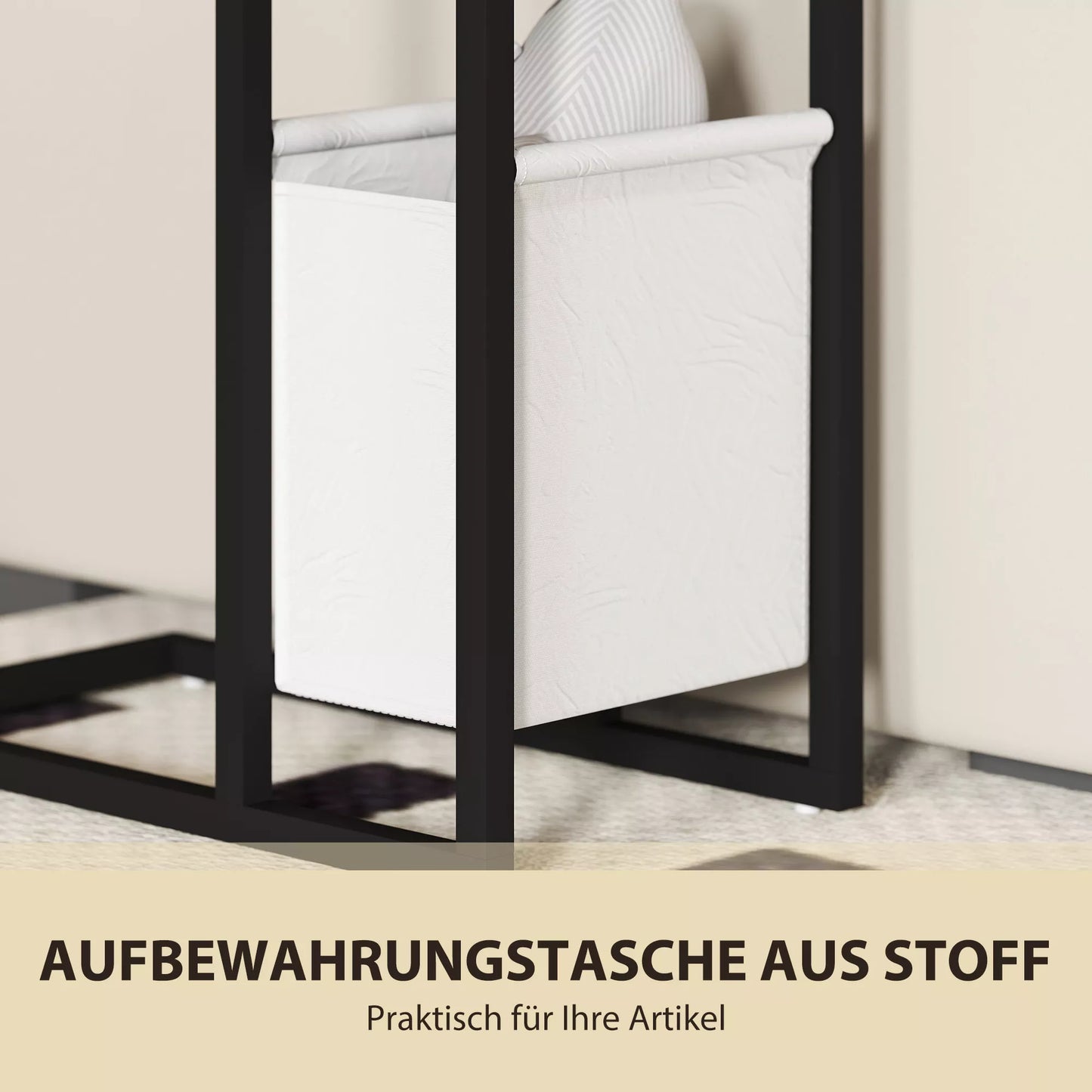 Pastatomas staliukas su elektros lizdais, USB jungtimis, kabeliu, C formos dizainas