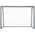 Futbolo vartai su tinklu, 240 x 85 x 160 cm, pilki