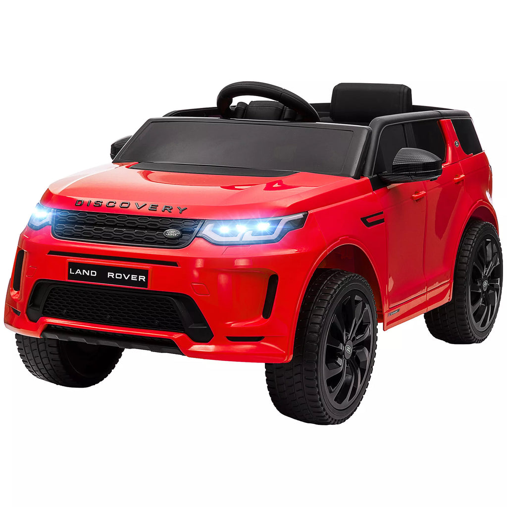 Vaikų elektrinis automobilis, 12 V vaikų transporto priemonė su nuotolinio valdymo pultu, LED žibintais, muzika ir signaline, 3–6 metai, raudona spalva