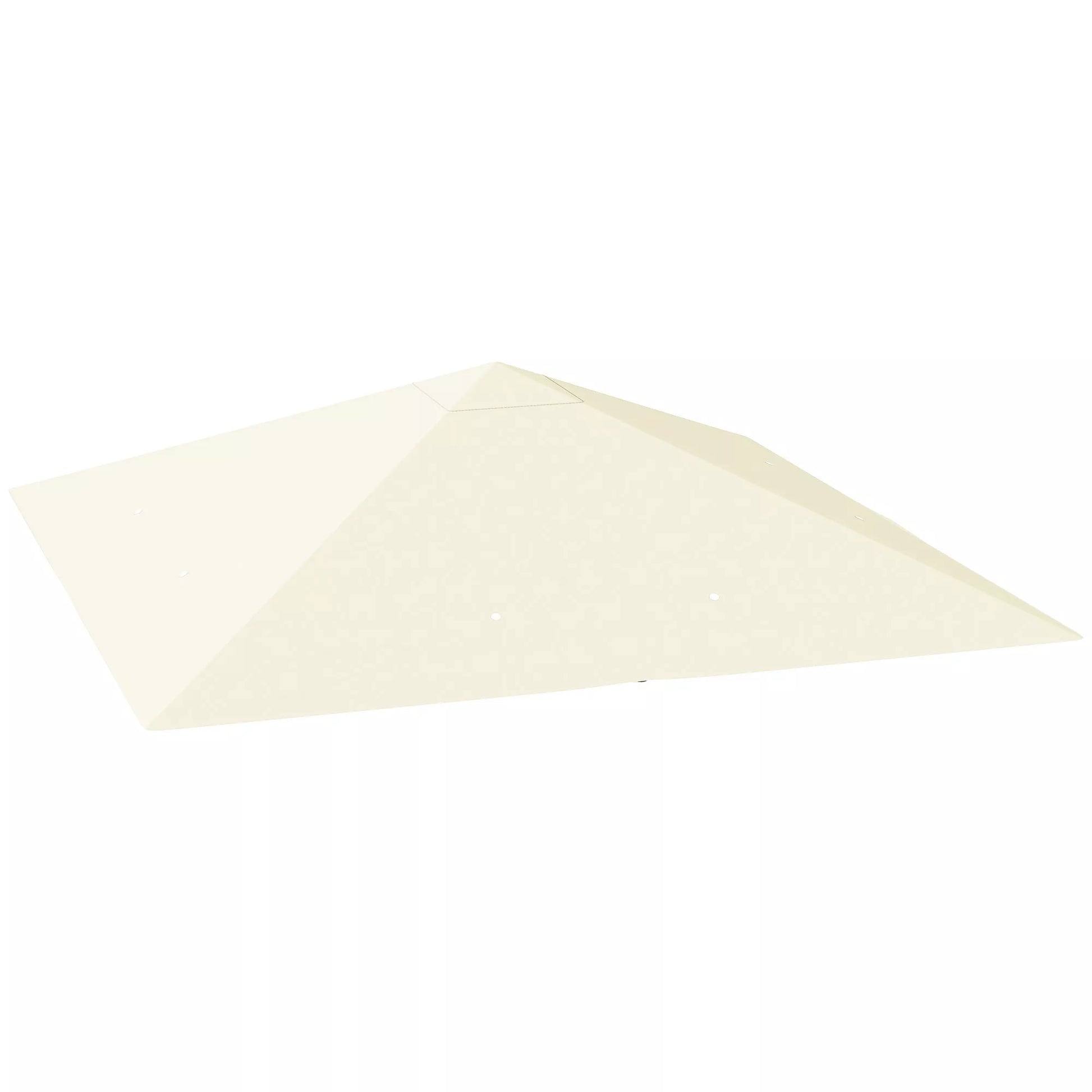 Sodo paviljono stogas 3x3 m su 8 drenažo angomis, pagamintas iš Oxford 600D audinio, kreminės baltos spalvos