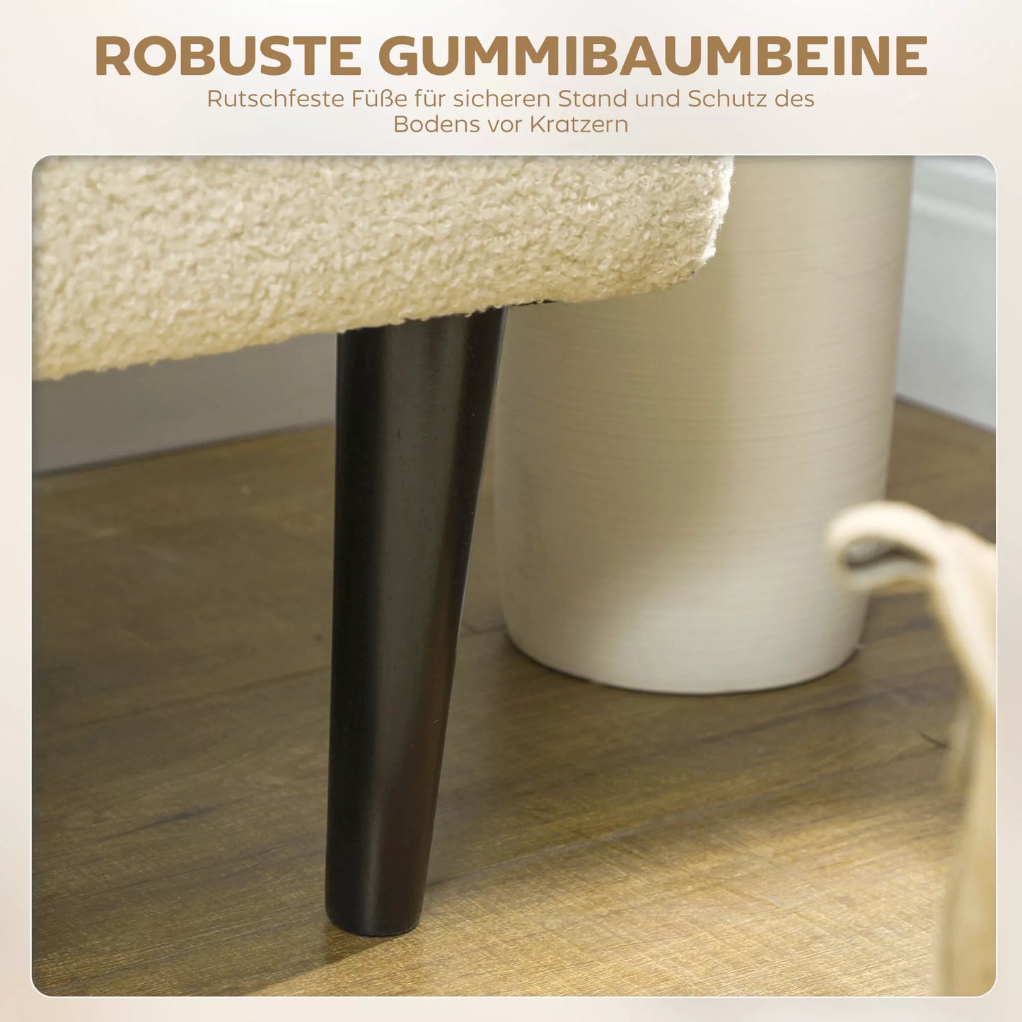 Vintažinio dizaino suolas, batų suolas, paslėpta daiktadėžė, kašmyro išvaizda, smėlio spalvos + juoda