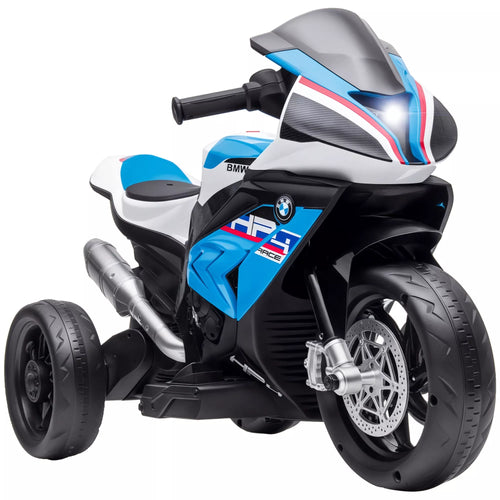 Mėlynas vaikiškas elektrinis motociklas