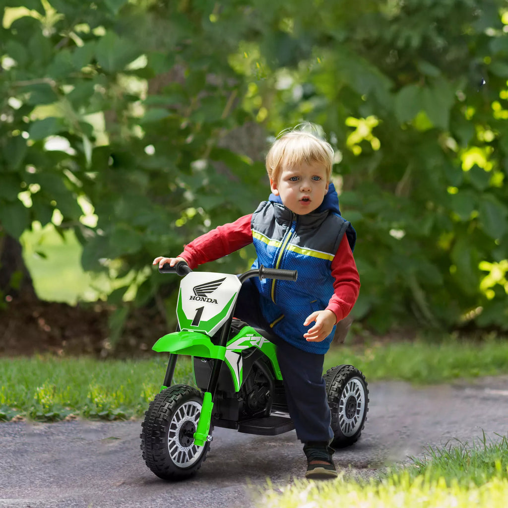 Elektrinis motociklas Honda CRF450RL 18–36 mėn. vaikams, žalias
