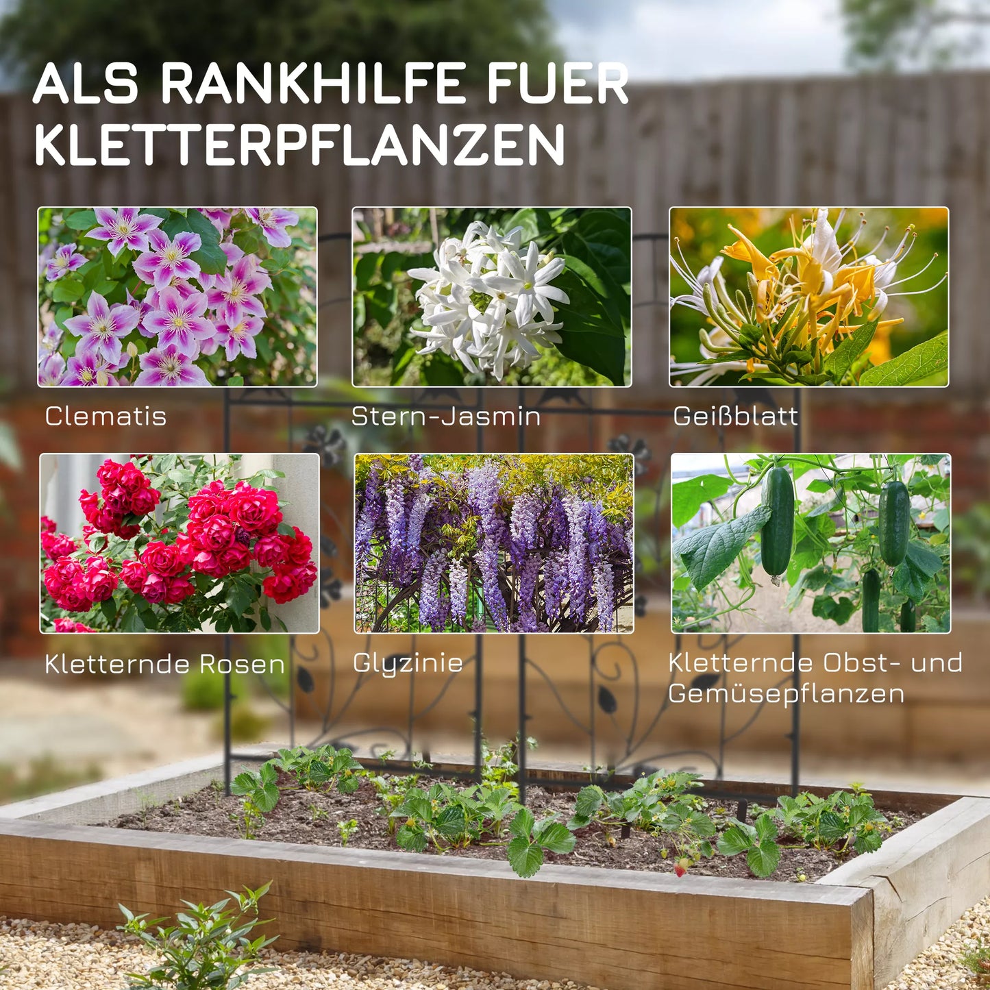 2 vnt. metalinių grotelių rinkinys su paukščių ir klevo ornamentais, skirtas sodui ir terasai, juodos spalvos, 38 x 98 cm