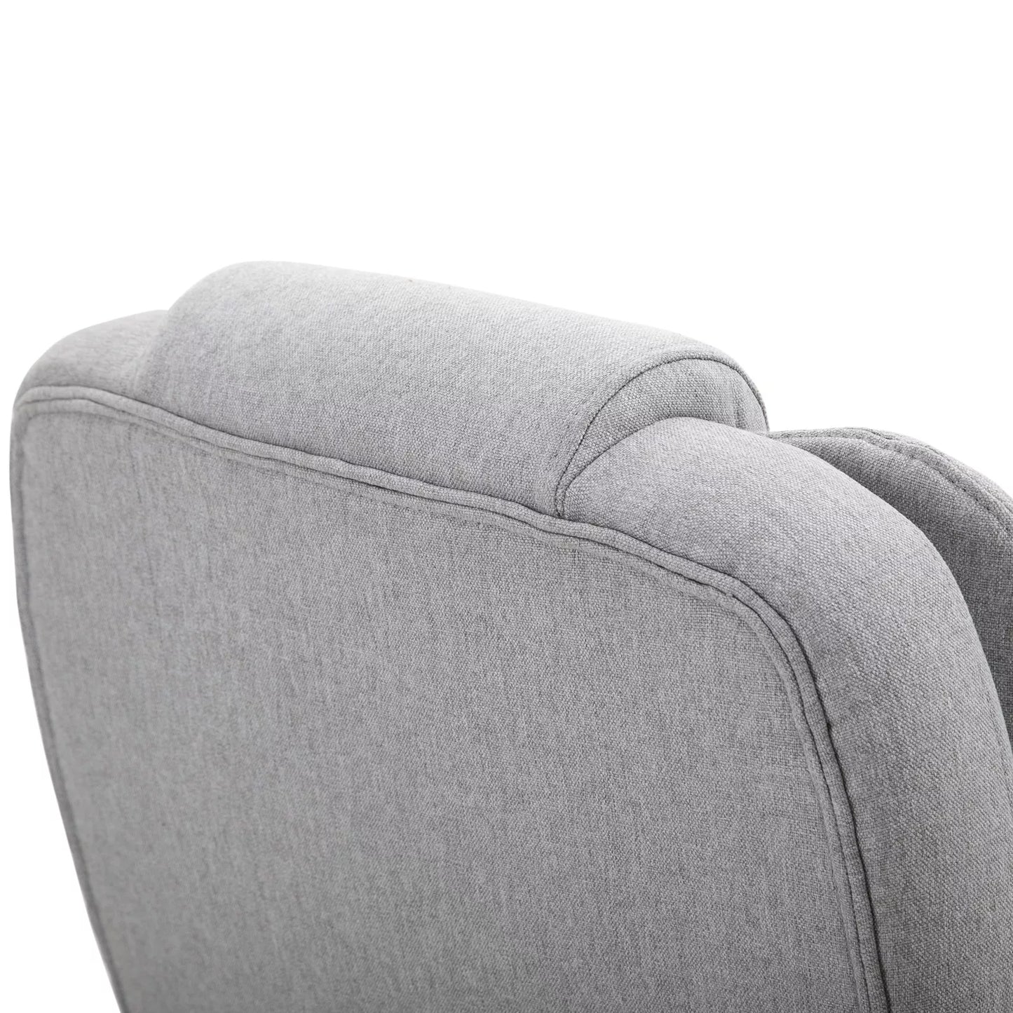 Masažinė kėdė, biuro kėdė, žaidimų kėdė, poliesteris, putplastis, nailonas, pilka, 66 x 63 x 107-115 cm