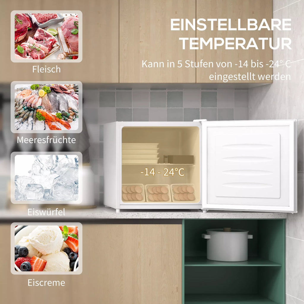 Mini šaldiklis, 35 L šaldymo dėžė, 5 pakopų temperatūros reguliavimas, baltas