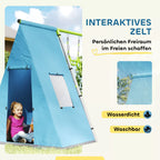 3-in-1 supynės rinkinys, žaidimų palapinė, supynės, gimnastikos žiedai, metalas, plastikas, žalia spalva