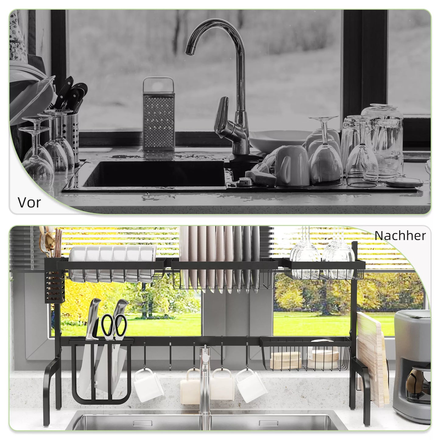 Indų džiovinimo stovas, reguliuojamo ilgio 51-93 cm, daug elementų, lankstus išdėstymas, 93 x 30 x 52 cm, juodos spalvos