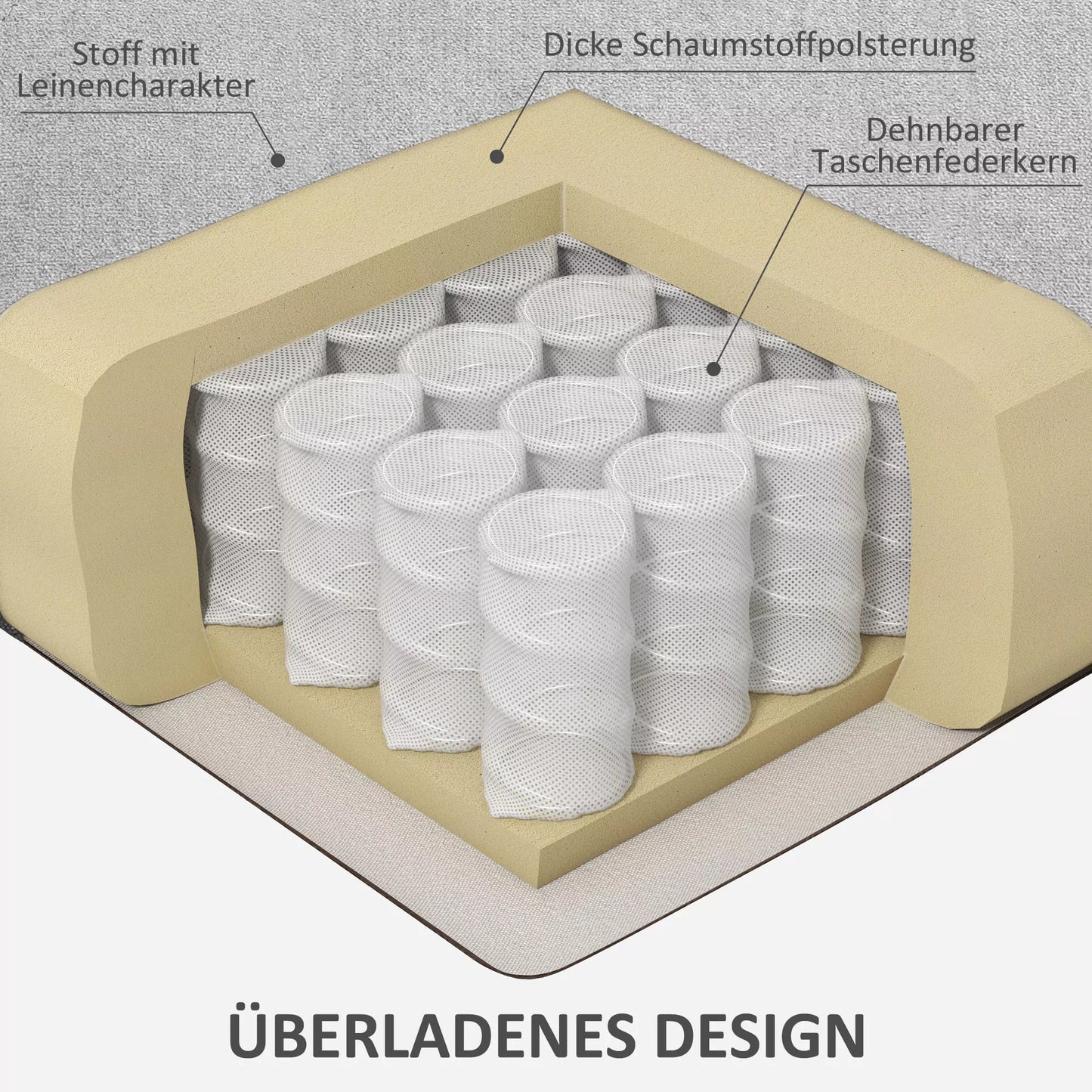 Masažinė kėdė su pagalba atsikelti senjorams, 8 vibracijos taškai, 2 šoninės kišenės, puodelio laikiklis, 90 x 101 x 107 cm, pilka