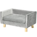 Sofa augintiniui, skandinaviško stiliaus, iki 8 kg, tamsiai pilka, 64 x 45 cm
