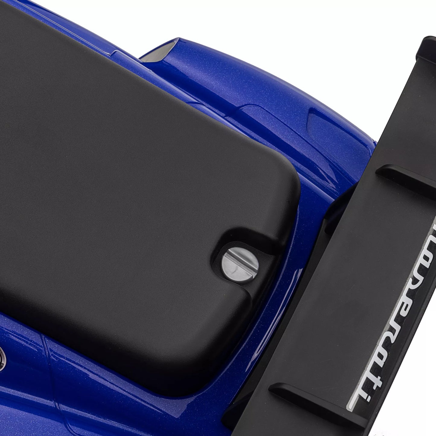 Vaikiškas paspiriamasis automobilis, licencijuota transporto priemonė, interaktyvūs garso signalo ir muzikos mygtukai, pagamintas iš plastiko ir plieno, mėlynos spalvos, išmatavimai 65 x 29 x 37 cm