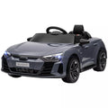 Vaikiškas elektromobilis Audi RS e-tron GT su nuotolinio valdymo pulteliu, 3-5 metų vaikams, pilkas