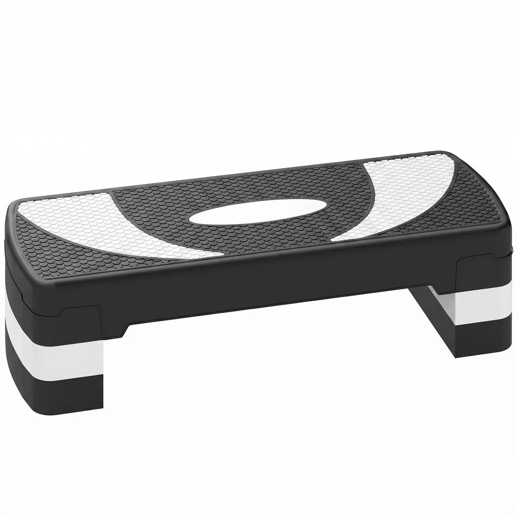 Aerobikos laiptelis reguliuojamo aukščio 80 x 31 x 20 cm juodas
