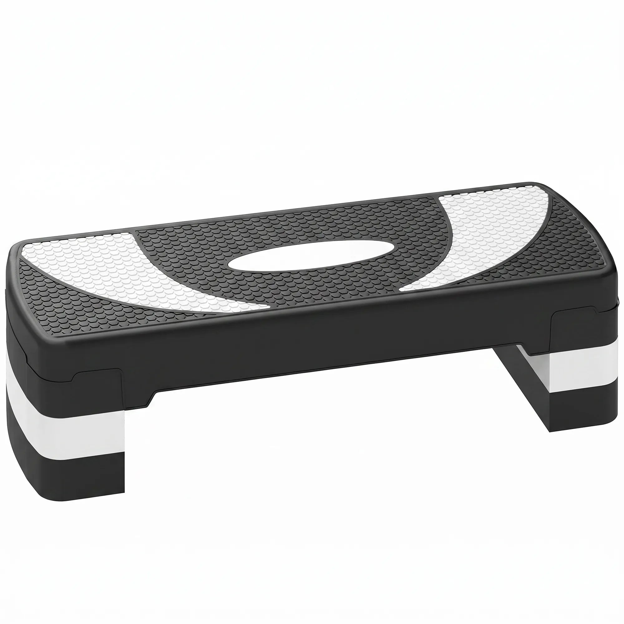 Aerobikos laiptelis reguliuojamo aukščio 80 x 31 x 20 cm juodas
