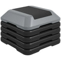 Aerobikos step platforma, reguliuojamo 10–30 cm aukščio, 5 padėtys, iki 150 kg, pilka