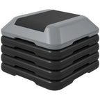 Aerobikos step platforma, reguliuojamo 10–30 cm aukščio, 5 padėtys, iki 150 kg, pilka