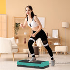 Aerobikos step platforma reguliuojamo aukščio iki 250 kg žalia