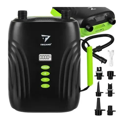 Akumuliatorinė irklentės pompa – USB-C LCD ekranu iki 20 PSI 4000 mAh