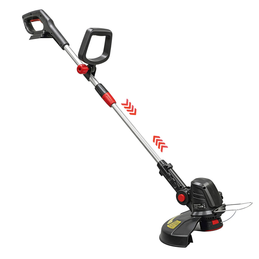 Akumuliatorinė žoliapjovė-trimeris 2-in-1, 30 cm, su reguliuojama rankena